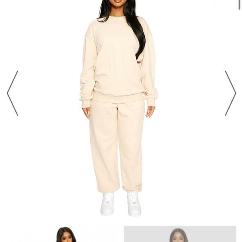 Naked Wardrobe Beige Sweatpants